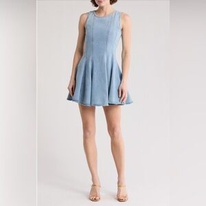NEW…LUSH Fit & Flare Denim Dress
